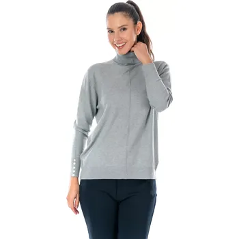 Dámský svetr Dámský svetřík VALENCIA Světle šedá 40/44