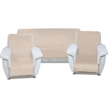 Přehoz na lůžko Bellatex Korall přehoz 3+1+1 béžový