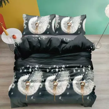 Povlečení NOVINKA 2025 ! EXKLUZIVNÍ OBOUSTRANNÉ BAVLNĚNÉ POVLEČENÍ NA FRANCOUZSKOU PŘIKRÝVKU 200x220 / 70x90cm - PAMPELIŠKY 25