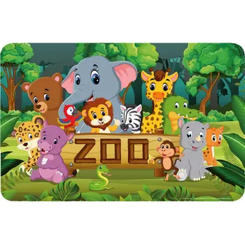 prostírání Jídelní podložka prostíránÍ ZOO zvířátka