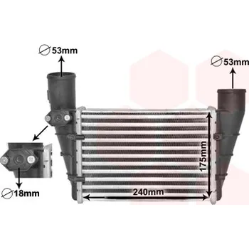 Chladič motoru Chladič turba VAN WEZEL 03004112