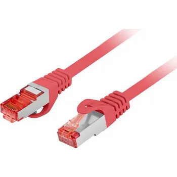 Datový kabel Lanberg | PATCHCORD CAT.6 S/FTP LSZH CU 20M ČERVENÝ
