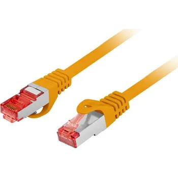 Datový kabel Lanberg | PATCHCORD CAT.6 S/FTP LSZH CU 10M ORANŽOVÝ