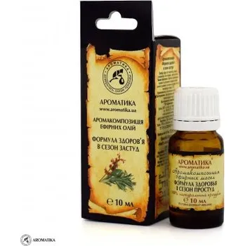Aroma kompozice éterických olejů "Formule zdraví v období nachlazení“ 10ml TML K133