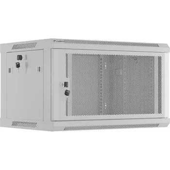 Racková skříň Lanberg | INSTALAČNÍ STOJAN 19" 6U 600X450 ŠEDÉ PERFOROVANÉ DVEŘE (PLOCHÉ BALENÍ)