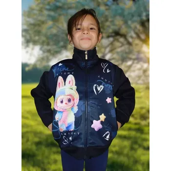 Dívčí mikina Teplá dívčí mikina Kugo PT2525 tmavě modrá