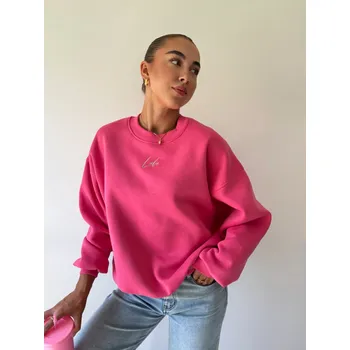 Dámská mikina Mishel Mikina Lalu tmavě růžová Velikost: UNI