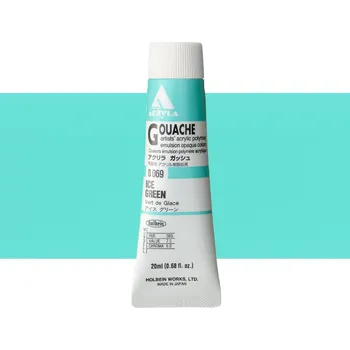 Vodová barva Akryl kvašová barva Holbein - Ice Green Balení: 20 ml