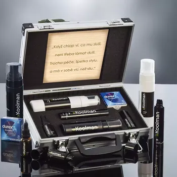 Dárkový potravinový koš CONTRABAND.ZONE Koolman Pánská Kosmetika AL Kufřík Standardní víko