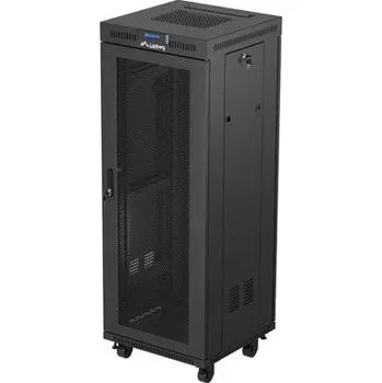 Počítač Lanberg | 19" VOLNĚ STOJÍCÍ RACKOVÁ SKŘÍŇ 32U/600X600 (FLAT PACK) SE SÍŤOVÝMI DVEŘMI LCD ČERNÁ