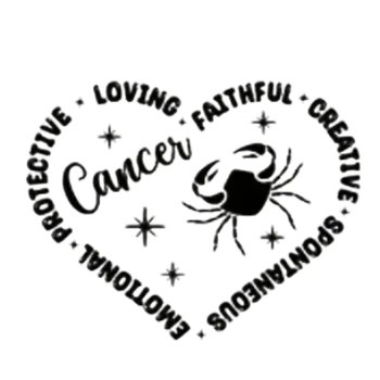 Nášivka Nažehlovací obrázek - znamení zvěrokruhu RAK (9,0 x 7,0 cm)