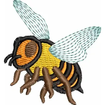 Textilie Vyšívací vzor včela 01