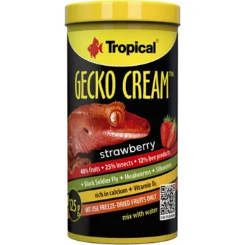 Krmivo pro rybičky Tropical Gecko Cream Strawberry 250ml/125g