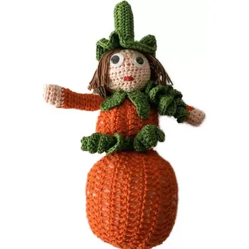 Dubový skřítek Háčkovaná Dýněnka - podzimní víla