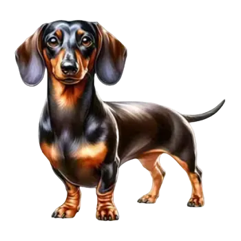 Nažehlovací obrázek - jezevčík VIII (8,0 x 6,7 cm)