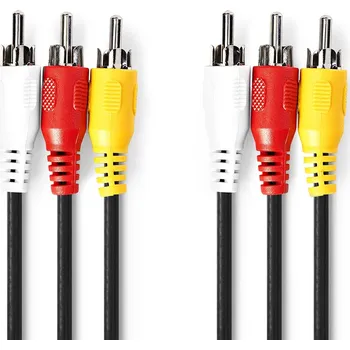 Nedis AV kabel 3xCINCH - 3xCINCH 1,5m kompozitní audio-video kabel
