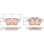 Sada brzdových destiček, kotoučová brzda RAP BRAKES GDB2168