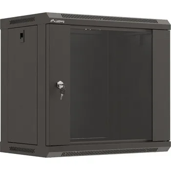 Počítač Lanberg | 19" RACKOVÁ SKŘÍŇ PRO MONTÁŽ NA STĚNU 9U/540X350 (FLAT PACK) S PROSKLENÝMI DVEŘMI ČERNÁ