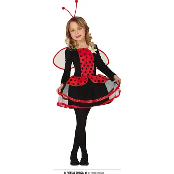 Karnevalový kostým Guirca Fiestas Španělsko Beruška s tykadly a křídly varianta: 7 až 9 let