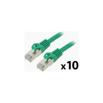 Datový kabel Lanberg | PATCHCORD CAT.6 FTP 0,5 M ZELENÝ 10-PACK