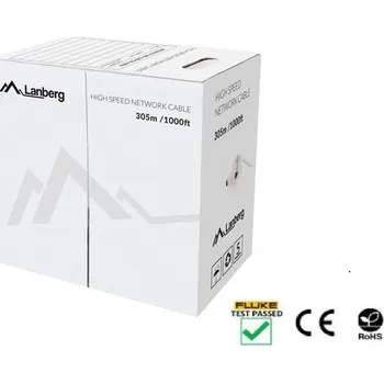 Počítačové příslušenství Lanberg | LAN KABEL CAT.5E UTP 305M PEVNÝ CU ŽLUTÝ