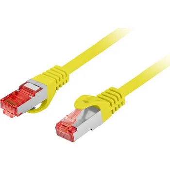 Datový kabel Lanberg | PATCHCORD CAT.6 S/FTP LSZH CU 20M ŽLUTÝ