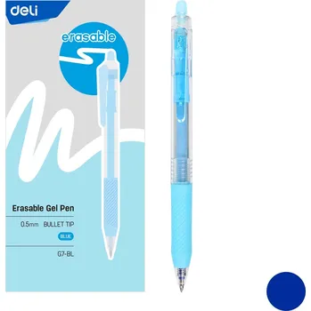 Propiska mazací gelová Deli EG7-BL modrá