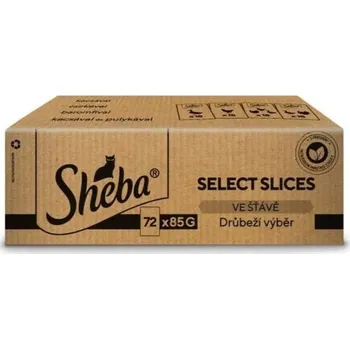 Krmivo pro kočku Sheba 72 x 85g kapsička drůbeží výběr ve šťávě cat
