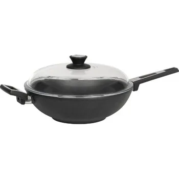 Pánev Titanový wok 32 cm s poklicí SKK ucho a rukojeť Indukce