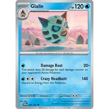 Karetní hra Glalie 052/167 - Twilight Masquerade Typ karty: Reverse Holo