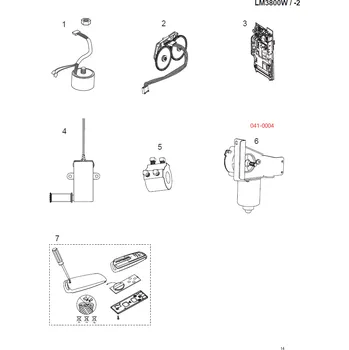 041-0004 náhradný elektromotor pre LM3800W
