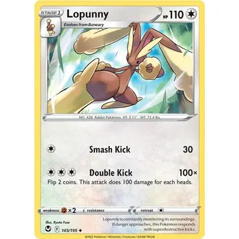 Karetní hra Lopunny 145/195 - Silver Tempest Typ karty: Reverse Holo