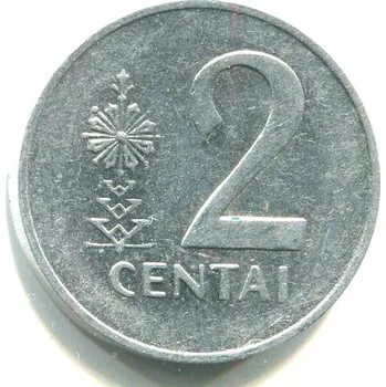 LITVA. 2 centai 1991. KM-86