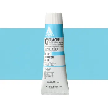 Vodová barva Akryl kvašová barva Holbein - Horizon Blue Balení: 20 ml