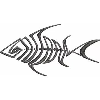 Textilie Vyšívací vzor ryba 01