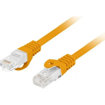 Datový kabel Lanberg | PATCHCORD CAT.6 UTP LSZH CU 10M ORANŽOVÝ