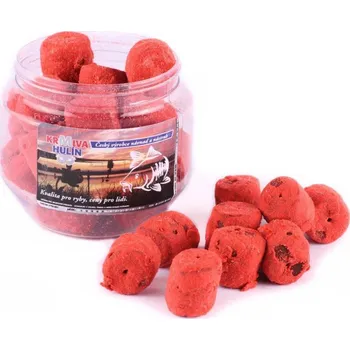 Krmiva HULÍN - DIPOVANÉ CHYTACÍ PELETY 14mm/150g - RED FISH PIKANTNÍ JAHODA