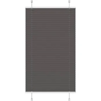 Stavební výplň Plisovaná roleta černá 80x100 cm Šířka látky 79,4 cm Polyester