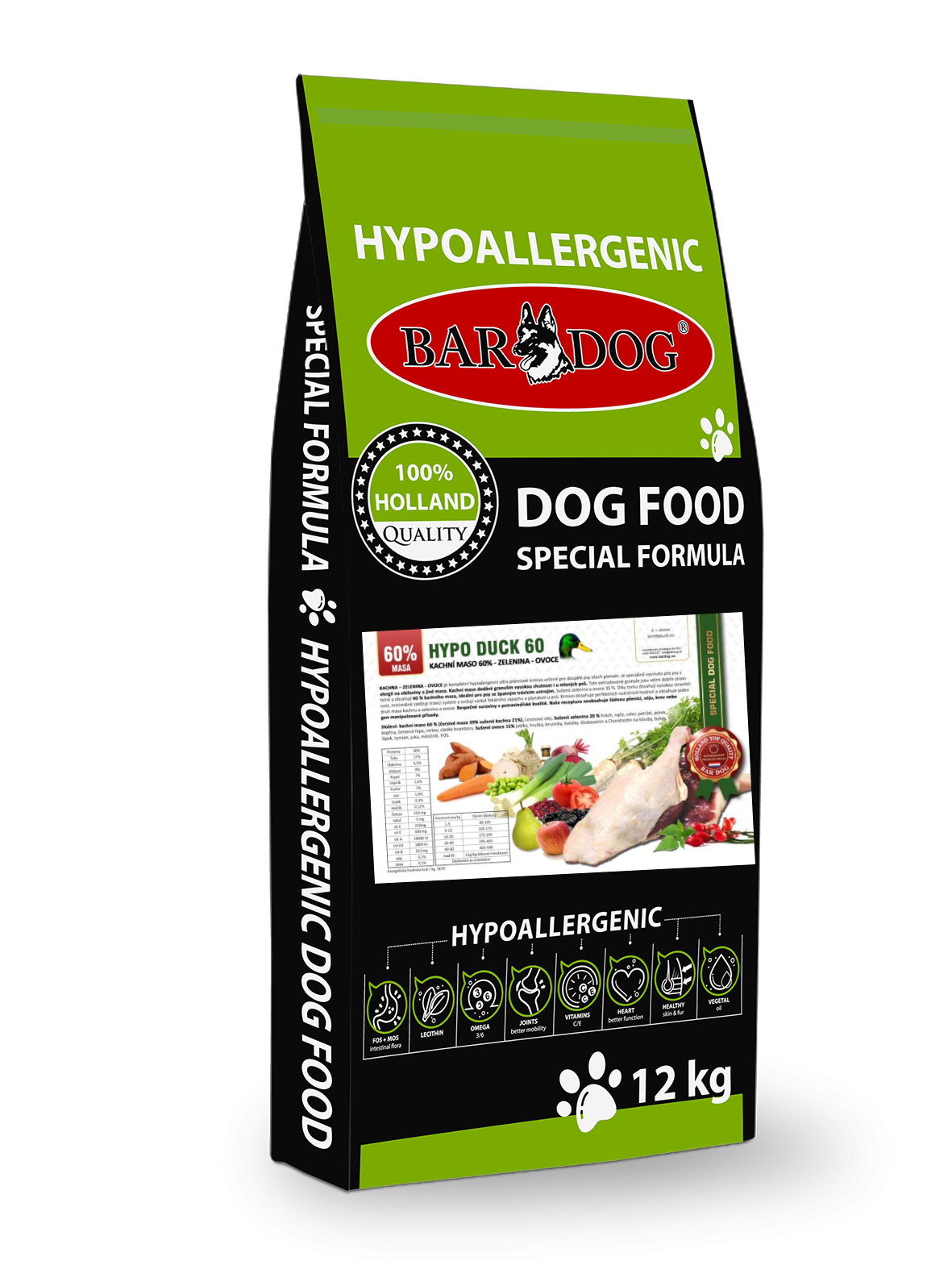 BARDOG HYPO DUCK 60 - hypoalergenní krmivo 12 kg
