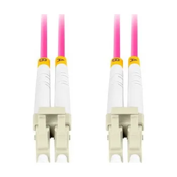 Datový kabel Lanberg | OPTICKÝ PATCHCORD MM LC/UPC-LC/UPC DUPLEX 15M LSZH OM4 50/125 3.0MM FIALOVÝ