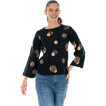 Dámský svetr Dámský svetřík PUNTINO Černá 38/42