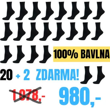 Pánské ponožky Ponožky ze 100% bavlny 20+2 ZDARMA!, Barva: Béžová, Velikost: 41 - 42 (7 - 8), Provedení: Žebrované