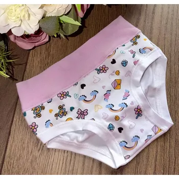 Dívčí spodní prádlo Dívčí kalhotky ALVADA B9606 bianco old 2 (Velikost 86/92)