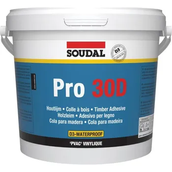 Průmyslové lepidlo Soudal lepidlo na dřevo PRO 30D voděodolné / 5kg