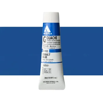 Vodová barva Akryl kvašová barva Holbein - Cobalt Blue Balení: 20 ml