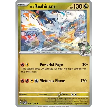 Karetní hra N's Reshiram 116/159 - Journey Together Typ karty: Holo