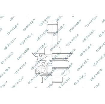 Poloosa kola Sada kloubů, hnací hřídel, , 33207564127, 33208609838, GSP, 605075