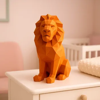 3D puzzle Lev – papírový model 3D puzzle PaperTime