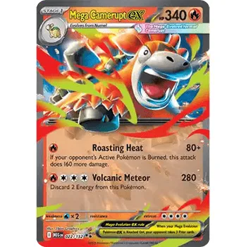 Karetní hra Pokémon MEG 022/132 Mega Camerupt ex - Mega Evolution Stav: Near Mint