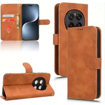 Pouzdro na mobilní telefon TT-TopTechnology Kožené pouzdro Honor Magic7 Pro hnědé, brown, řada CLASSIC, model knížka, materiál syntetická kůže